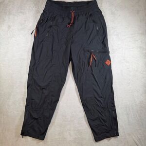 Outdoor Afro x REI Co-op Trail Pants Black/Charcoal Orange Hiking Cargo Mens 16